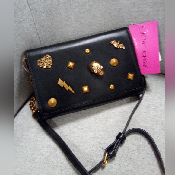 Betsey Johnson's Black Gothic Purse - Picture 1 of 5
